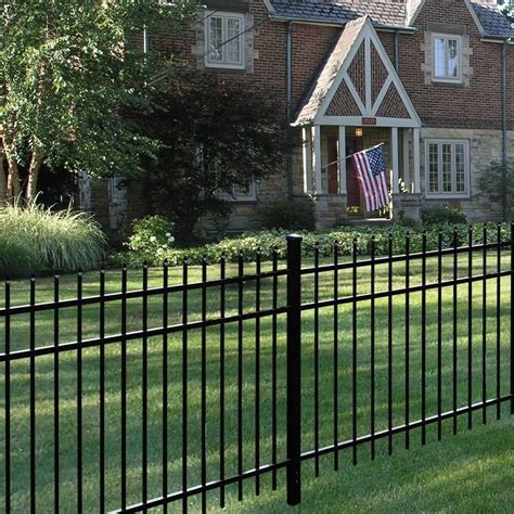 home depot aluminum fence panels|aluminum pre assembled fence panels.